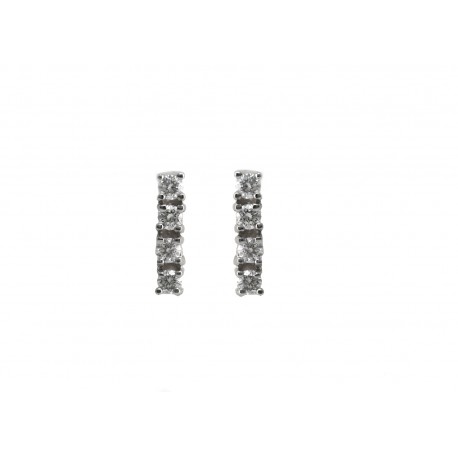 Pendientes con 8 Diamantes talla brillante