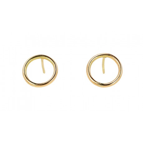 Pendientes Mostaza oro 18 k ( 19 mm )